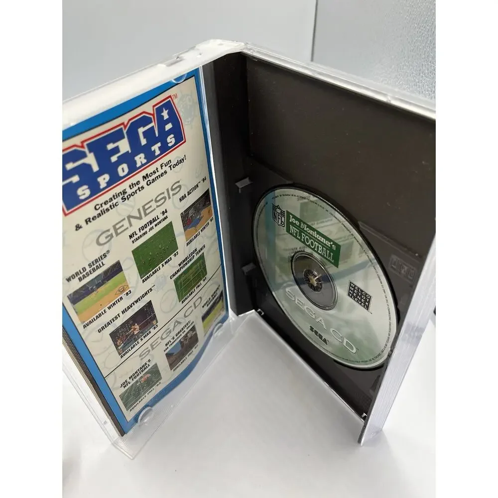Joe Montana's NFL Football (Sega CD, 1993) Complete CIB